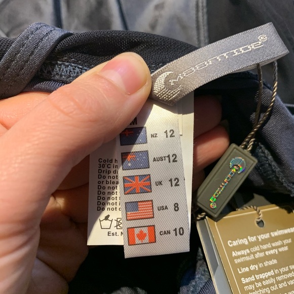 Moontide metallic grey sporty mesh sides swimsuit - Picture 11 of 15